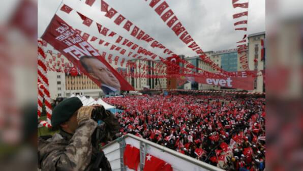 Donald Trump congratulates Recep Tayyip Erdogan after contentious Turkey referendum win