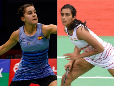 Carolina Marin and PV Sindhu face off in the final of the India Open 2017. AFP