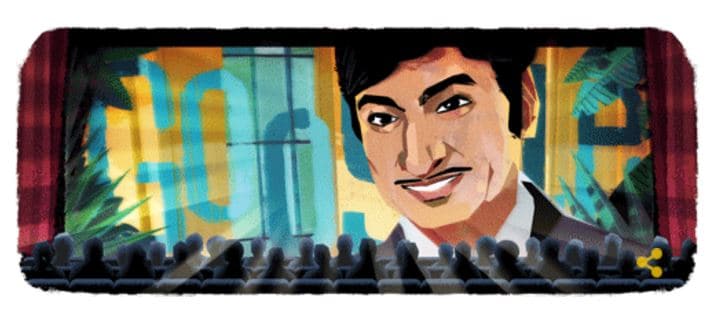 Google doodle celebrating 88th birthday of Karnataka superstar Rajkumar