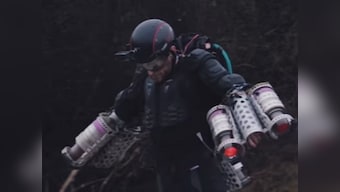 TED 2017: Watch as man in an 'Iron Man' suit takes flight in front of the crowd