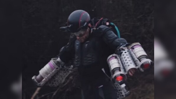 TED 2017: Watch as man in an 'Iron Man' suit takes flight in front of the crowd