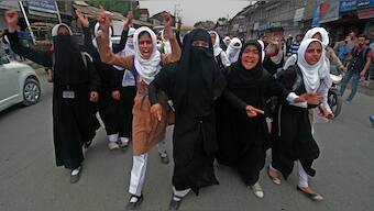 New face of Kashmir's protests: The Valley's girls