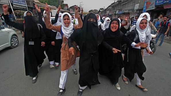 New face of Kashmir's protests: The Valley's girls