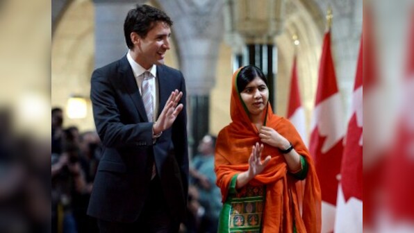 Malala Yousafzai becomes honorary Canadian, notes Justin Trudeau's tattoos