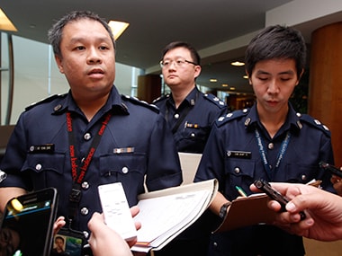 File image of Singapore police. Reuters