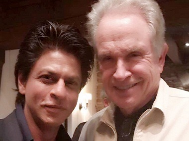 Shah Rukh Khan finally met his favourite Hollywood star,  Warren Beatty Shah Rukh Khan finally met his favourite Hollywood star,  Warren Beatty