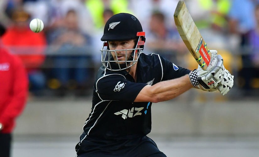 Kane Williamson bats during the third ODI between New Zealand and South Africa at Westpac Stadium in Wellington on 25 February, 2017.