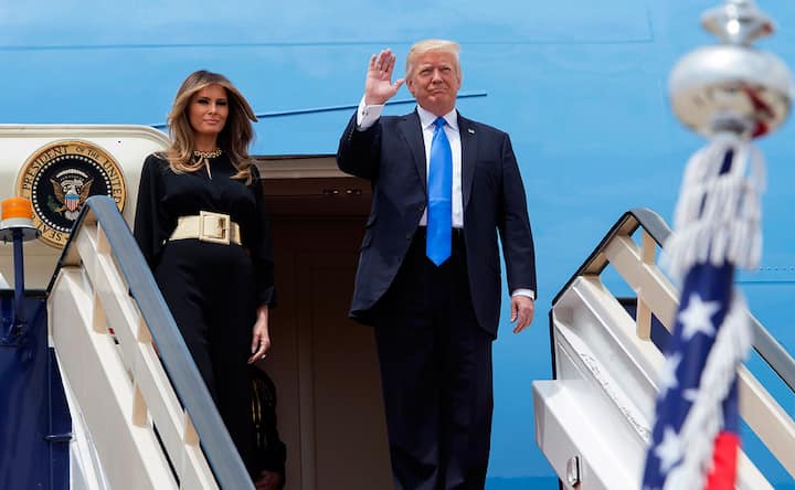 Donald Trump receives warm welcome in Saudi Arabia, participates in traditional sword dance