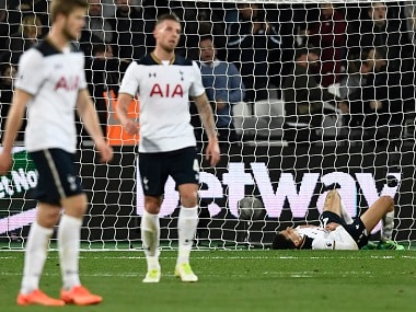 Britain Football Soccer - West Ham United v Tottenham Hotspur - Premier League - London Stadium - 5/5/17 Tottenham's Dele Alli looks dejected after the match Reuters / Dylan Martinez Livepic EDITORIAL USE ONLY. No use with unauthorized audio, video, data, fixture lists, club/league logos or "live" services. Online in-match use limited to 45 images, no video emulation. No use in betting, games or single club/league/player publications. Please contact your account representative for further details. - RTS15D0K