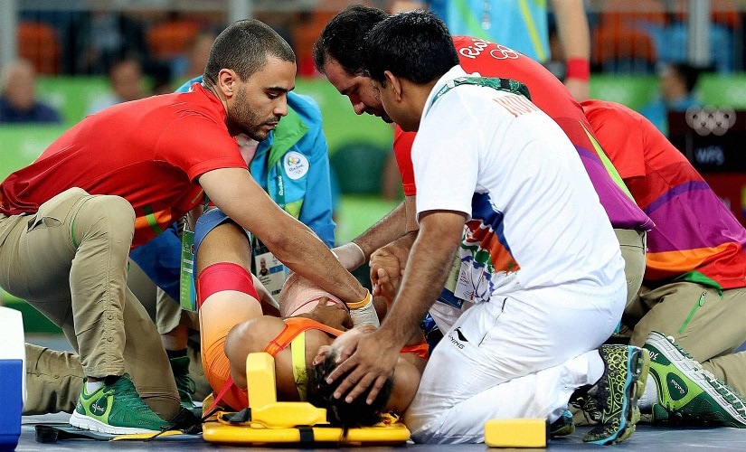 Vinesh Phogat was injured during the 2016 Summer Olympics at Rio de Janeiro. PTI