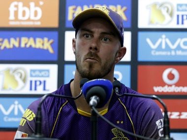 Chris Lynn addresses a press conference after KKR's loss against Kings XI Punjab. SportzPics
