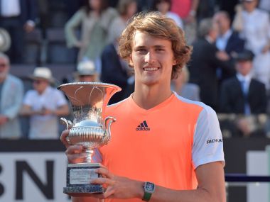 Alexander Zverev stunned Novak Djokovic to win Rome Masters. AFP