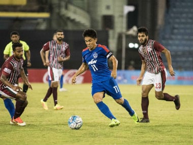 File photo of Bengaluru FC's Sunil Chhetri. Image courtesy: Twitter/ @BengaluruFc