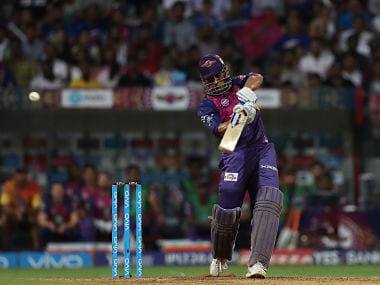 MS Dhoni of Rising Pune Supergiant in action against Mumbai Indians. Sportzpics