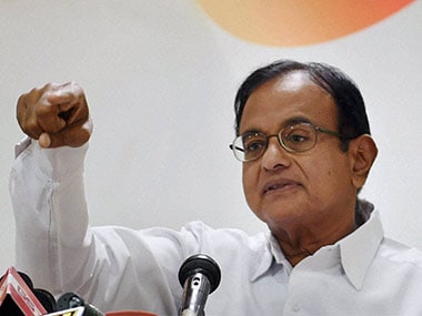 File image of P Chidambaram. PTI