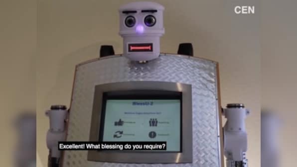 Meet BlessU-2: Unveiled to mark 500 years of Reformation, this robot 'priest' will forgive your sins in five languages