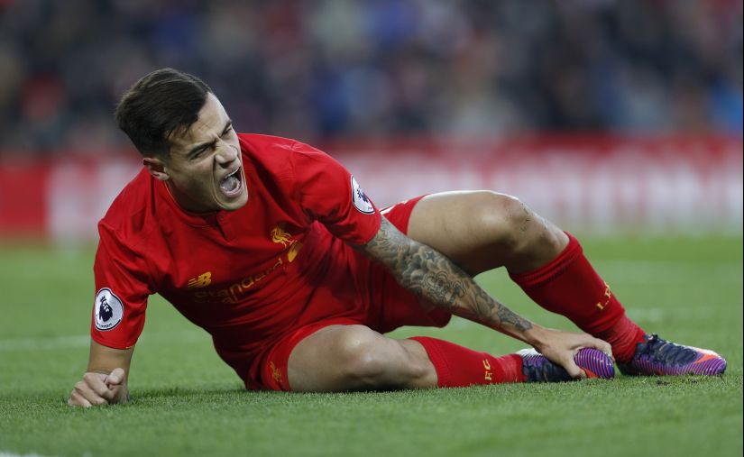 Philippe Coutinho, missed 10 games due to injury from late November to early January, which was a massive loss for Liverpool. Reuters