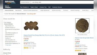 Rajasthan dairy farmers sell cow dung cakes on Amazon