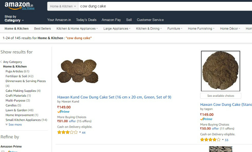Rajasthan dairy farmers sell cow dung cakes on Amazon Rajasthan dairy farmers sell cow dung cakes on Amazon