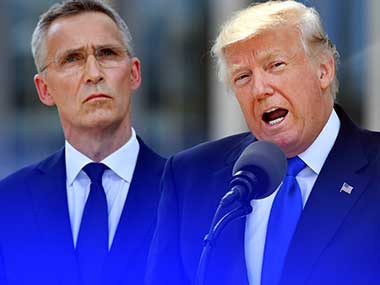 Donald Trump berates NATO allies for not spending enough on defense Donald Trump berates NATO allies for not spending enough on defense