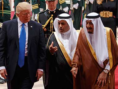 Donald Trump participates in Saudi Arabia's ceremonial sword dance 'ardah' Donald Trump participates in Saudi Arabia's ceremonial sword dance 'ardah'