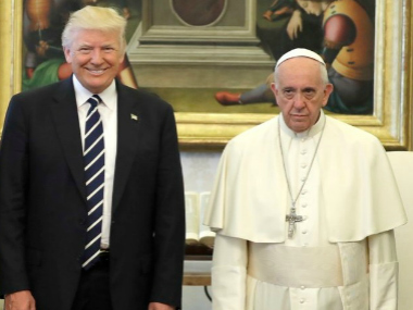 Donald Trump meets Pope Francis: Smiles paper over bitter past disagreements Donald Trump meets Pope Francis: Smiles paper over bitter past disagreements