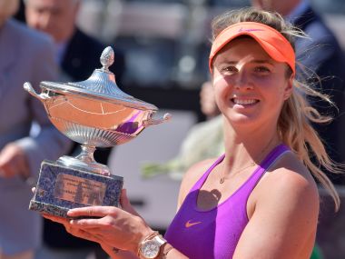 Italian Open: Elina Svitolina upsets injury-troubled Simona Halep to win first title at Rome