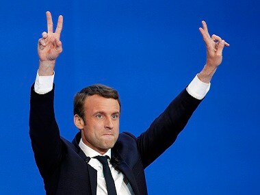 File photo of French president Emmanuel Macron. AP