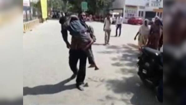 In UP's Etawah, labourer carries body of 15-year-old son after hospital 'denies help'