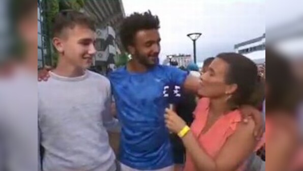 French Open 2017: Tennis player banished after forced attempt to kiss reporter live on TV