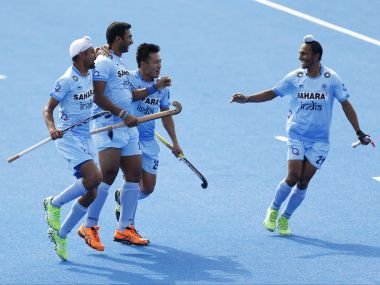 File image of the Indian Hockey team in action. AP