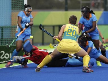 Fie Photo of Indian Women Hockey team. AP