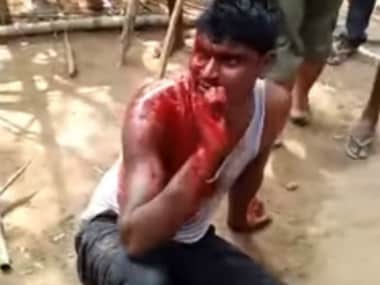 A man was beaten bloody by a mob on rumours that he was a child abductor. Image Courtesy: Youtube