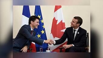 Justin Trudeau, Emmanuel Macron fire up internet with their 'bromance' at G7 summit in Sicily