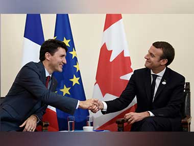 Justin Trudeau, Emmanuel Macron fire up internet with their 'bromance' at G7 summit in Sicily Justin Trudeau, Emmanuel Macron fire up internet with their 'bromance' at G7 summit in Sicily