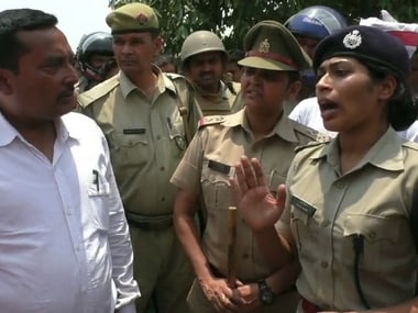 Radha Mohan alleged that the IPS officer forcibly removed protesters, including an 80-year-old. News18