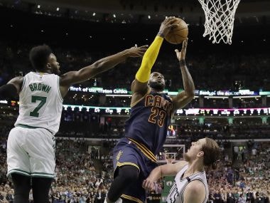 Cleveland Cavaliers forward LeBron James (23) in action against Boston Celtics. AP