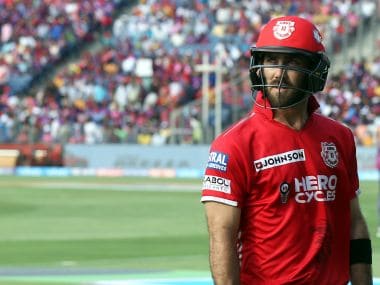 Kings XI Punjab's Glenn Maxwell walks back after getting dismissed against Rising Pune Supergiant. Sportzpics/IPL