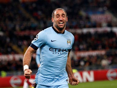 File photo of Manchester City's Pablo Zabaleta. AP