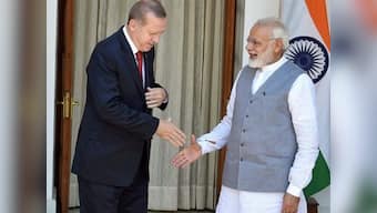 Recep Tayyip Erdogan meets Narendra Modi: Turkish president suggests talks on Kashmir, discusses terrorism