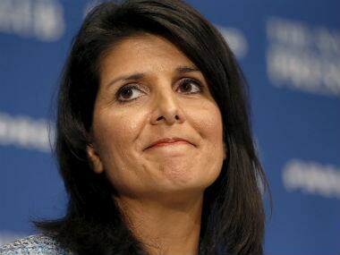 US ambassador to UN Nikki Haley tells staff to stand up against hate amid backlash against Donald Trump