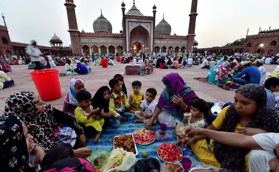 Muslims fast every day for a month from dawn until sunset during Ramadan. They gather in the evening to break their fast. PTI Muslims fast every day for a month from dawn until sunset during Ramadan. They gather in the evening to break their fast. PTI
