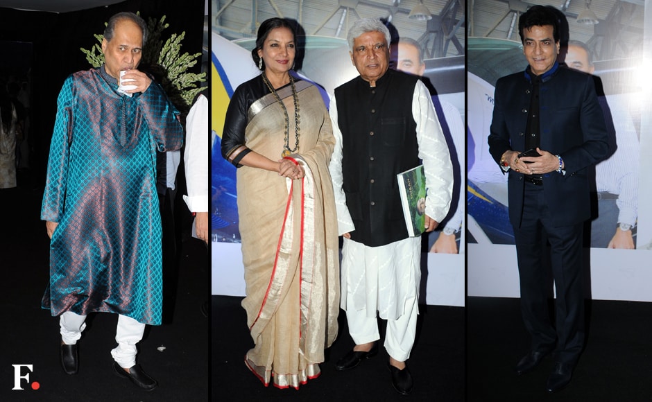 Rahul Bajaj, Shabana Azmi and Javed Akhtar, Jeetendra are all seen at the launch of Praful Patel's pictorial biography. Rahul Bajaj, Shabana Azmi and Javed Akhtar, Jeetendra are all seen at the launch of Praful Patel's pictorial biography.