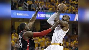 NBA playoffs: LeBron James powers Cavaliers to win over Raptors, Rockets rout Spurs in opener
