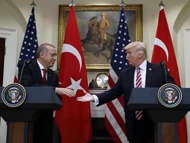 Turkey president Recep Tayyip Erdogan says he reached same 'wavelength' with Donald Trump in call Turkey president Recep Tayyip Erdogan says he reached same 'wavelength' with Donald Trump in call