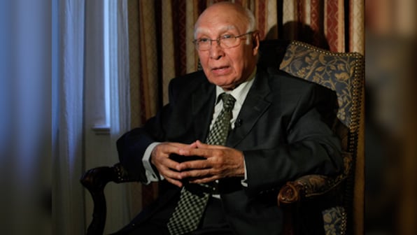 Resolution of Kashmir issue imperative to bring peace in region: Sartaj Aziz
