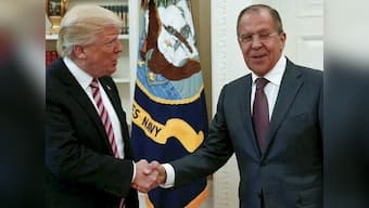 Donald Trump tells Russians in Oval Office meeting that firing 'nut job' Comey eased pressure