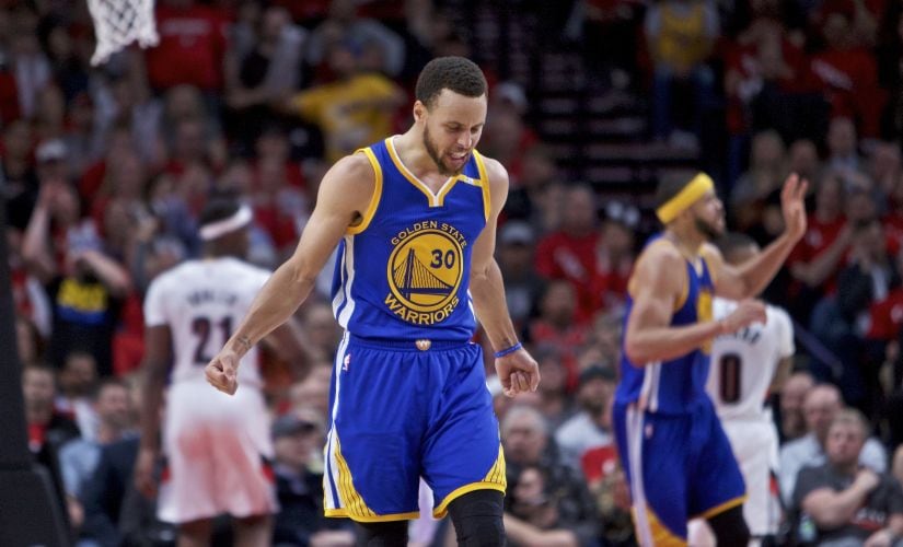 Stephen Curry found his best form just in time for the playoffs and was scintillating in the first round. AP