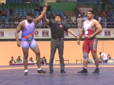 Asian Wrestling Championships: Sumit assures India of another medal with easy passage into final Asian Wrestling Championships: Sumit assures India of another medal with easy passage into final