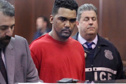 Richard Rojas, of the Bronx, N.Y moved down a pedestrian in Times Square. AP